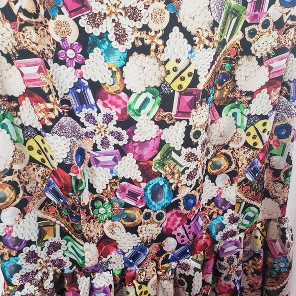 I. Madeline Women's Sleeveless Jewel Print Mini Dress Size Small - Picture 7 of 7